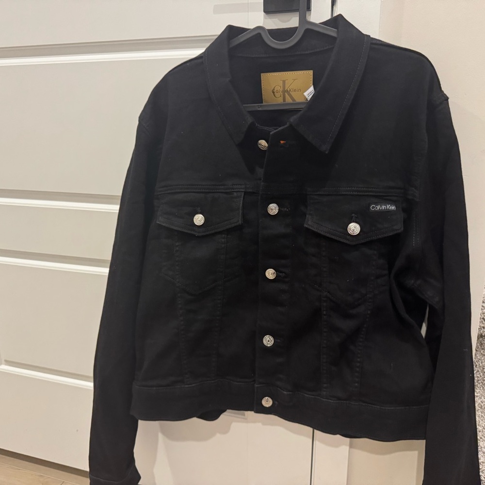 Calvin Klein Men's Black Shirt Jacket